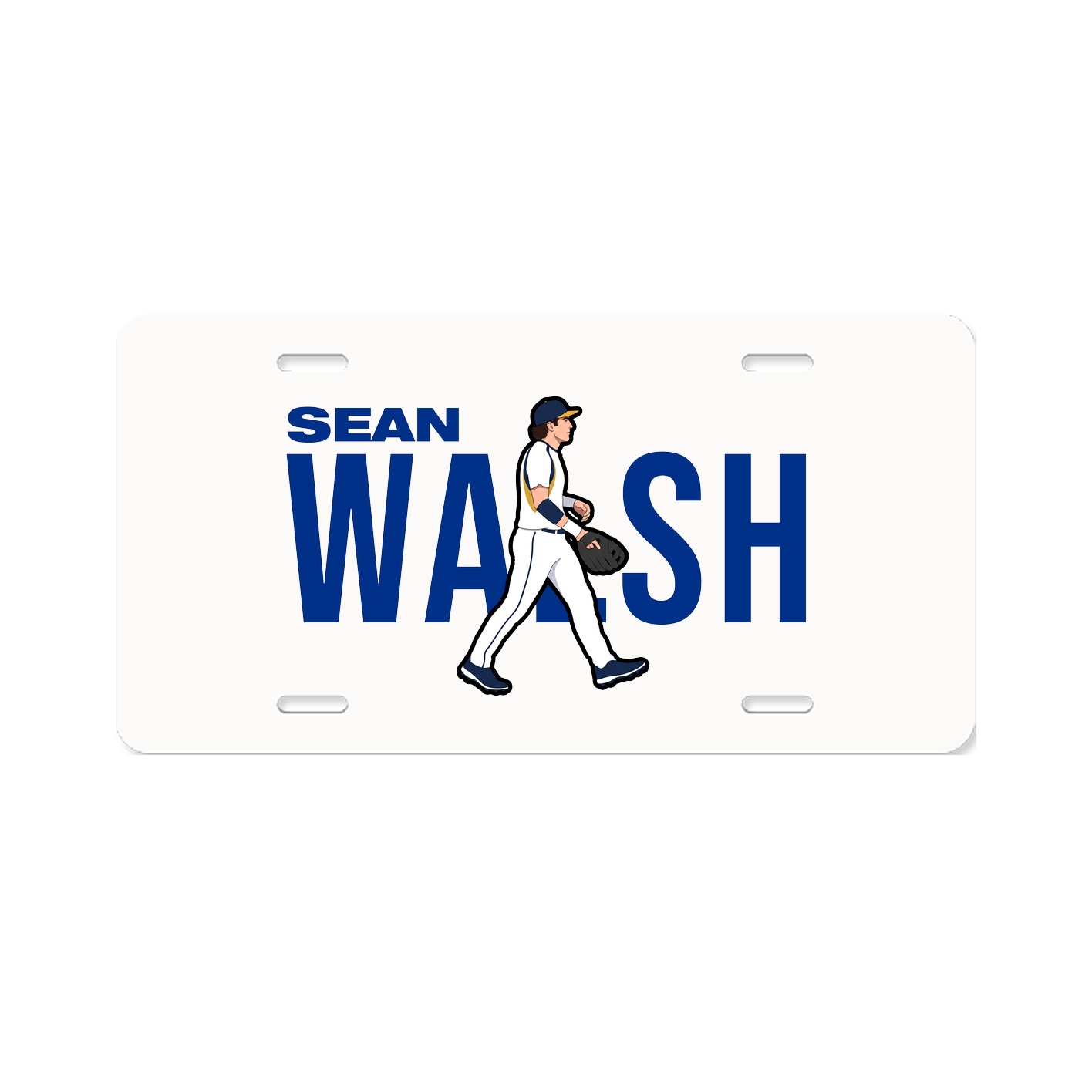 License Plate — Player Name in Classic