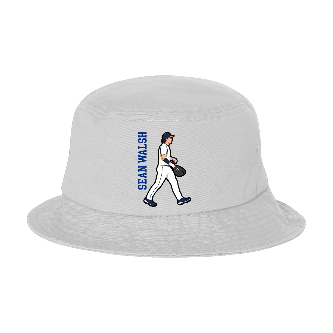 Bucket Cap — Name Vertical in White