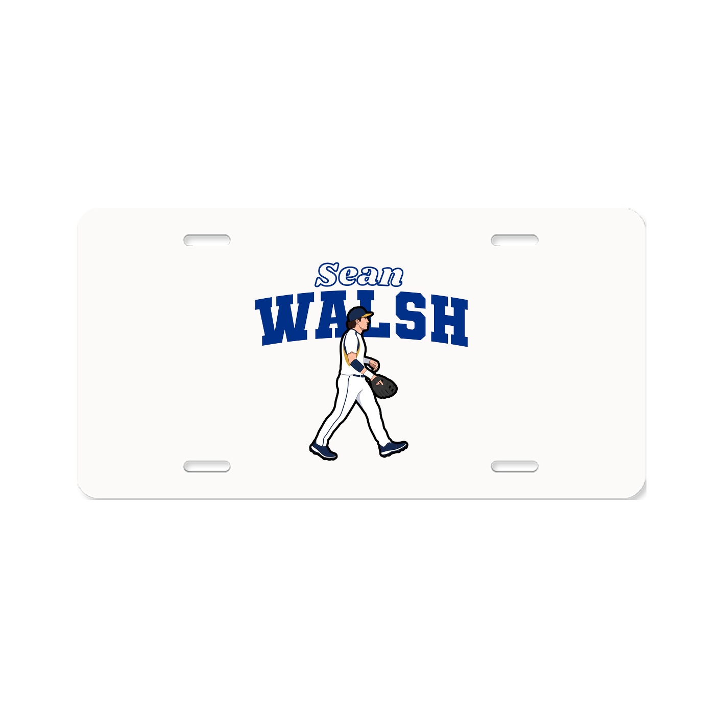 License Plate — Name Arch in Classic