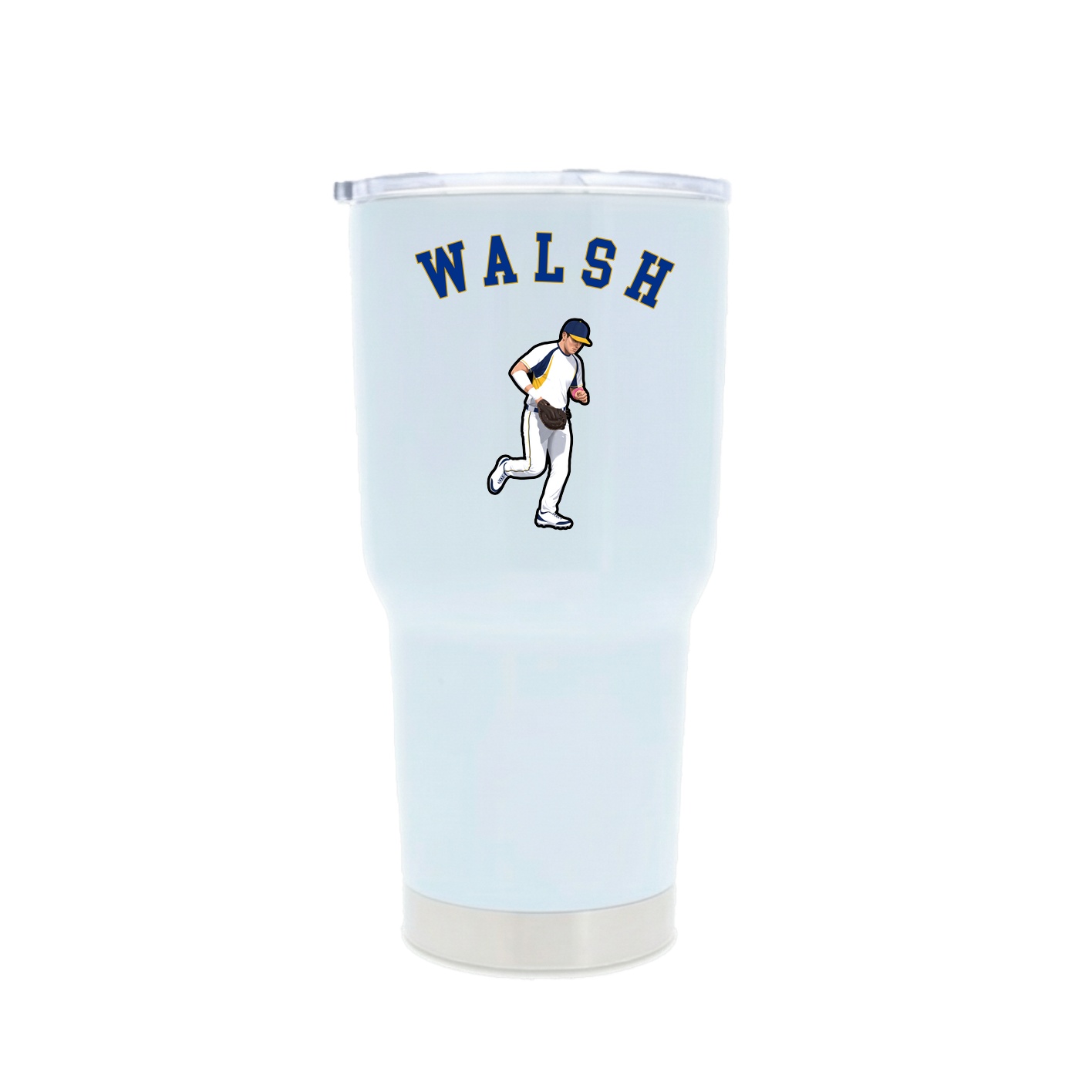 30oz Stainless Steel Tumbler — Shirsey Arch in White