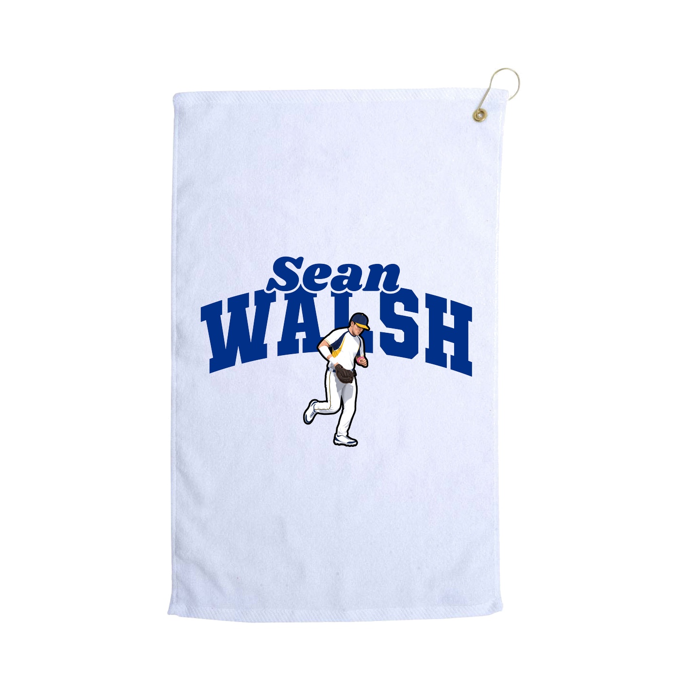 Golf Towel — Signature Arch in White
