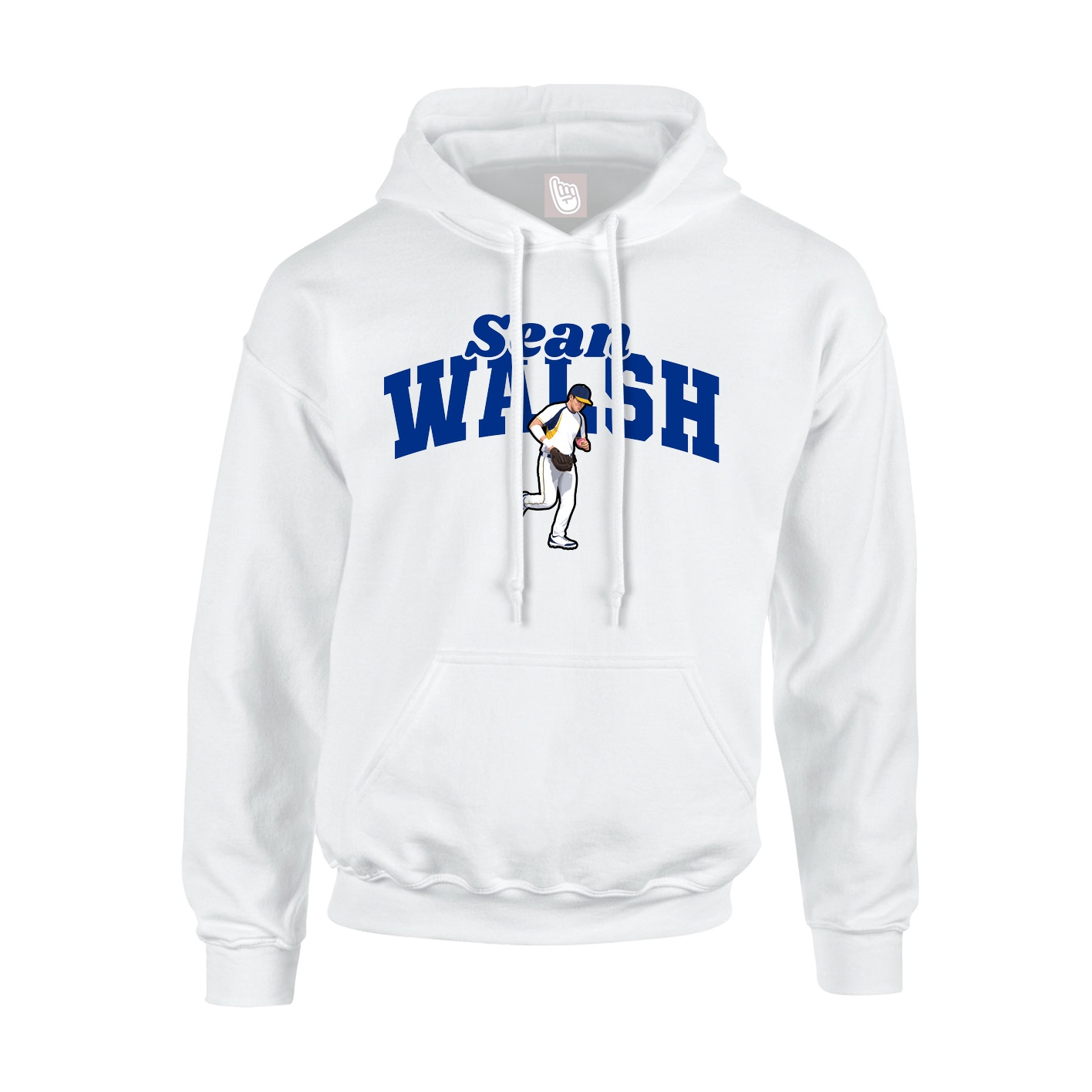Hoodie — Signature Arch in White