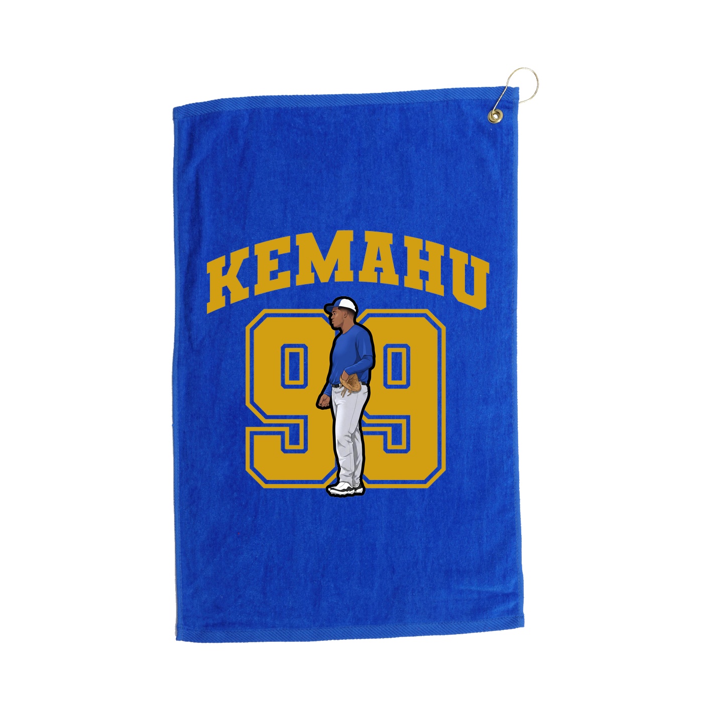 Golf Towel — Number in Royal