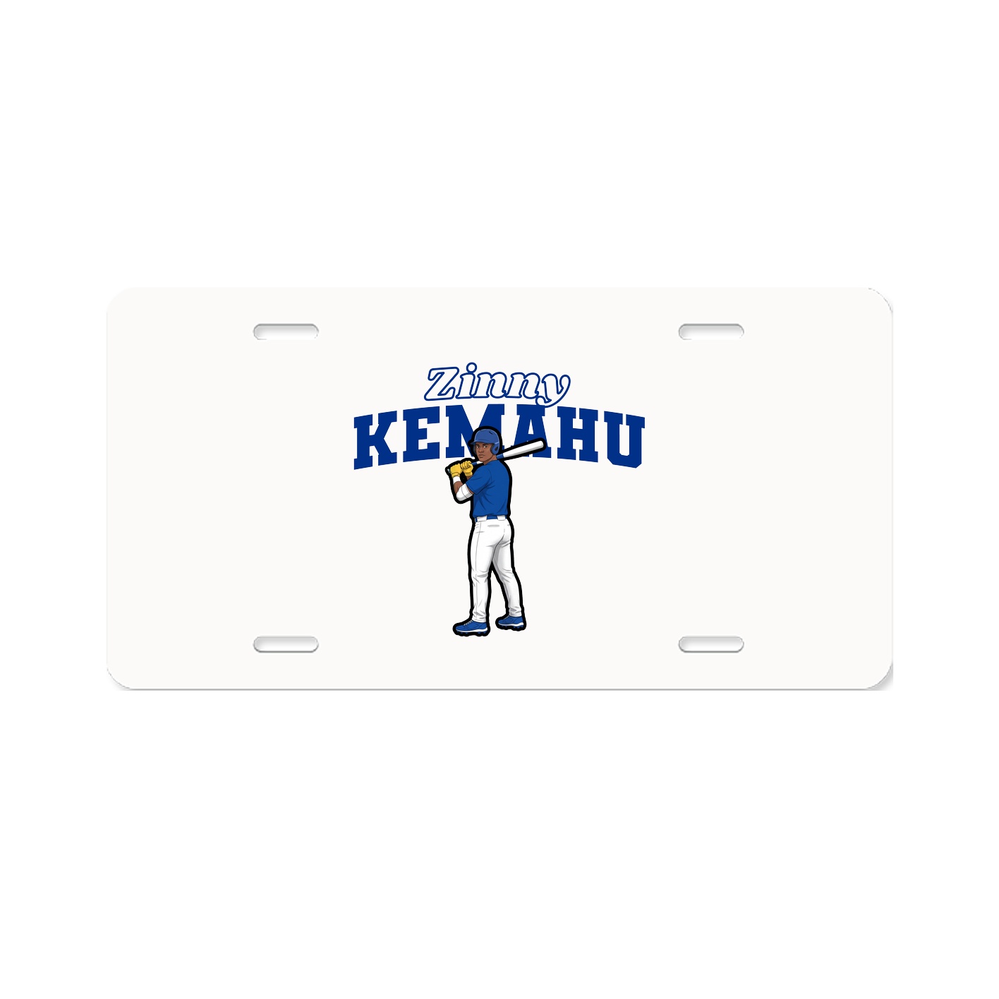 License Plate — Name Arch in Classic