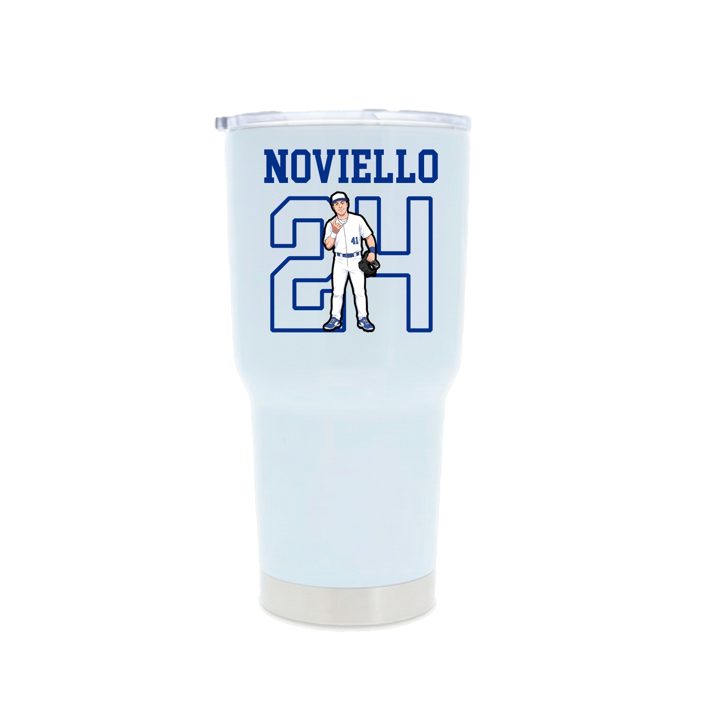 30oz Stainless Steel Tumbler — Shirsey in White
