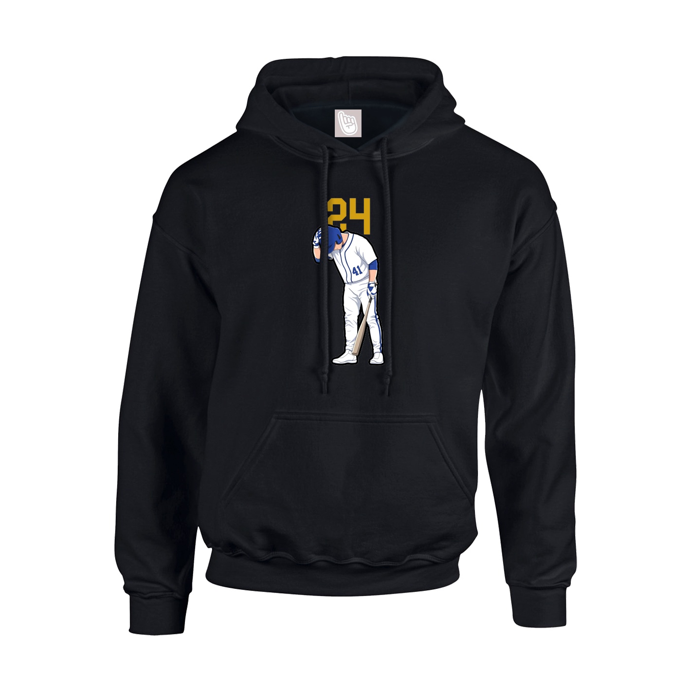 Youth Hoodie — Number Top in Black