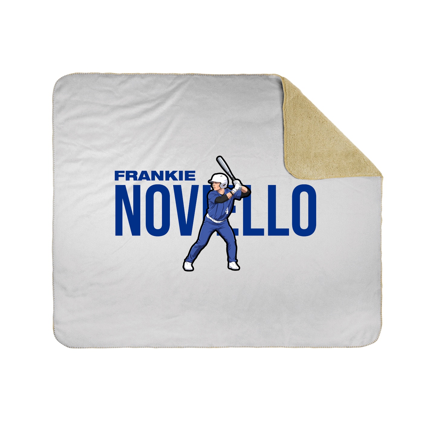 Throw Blanket — Player Name in White