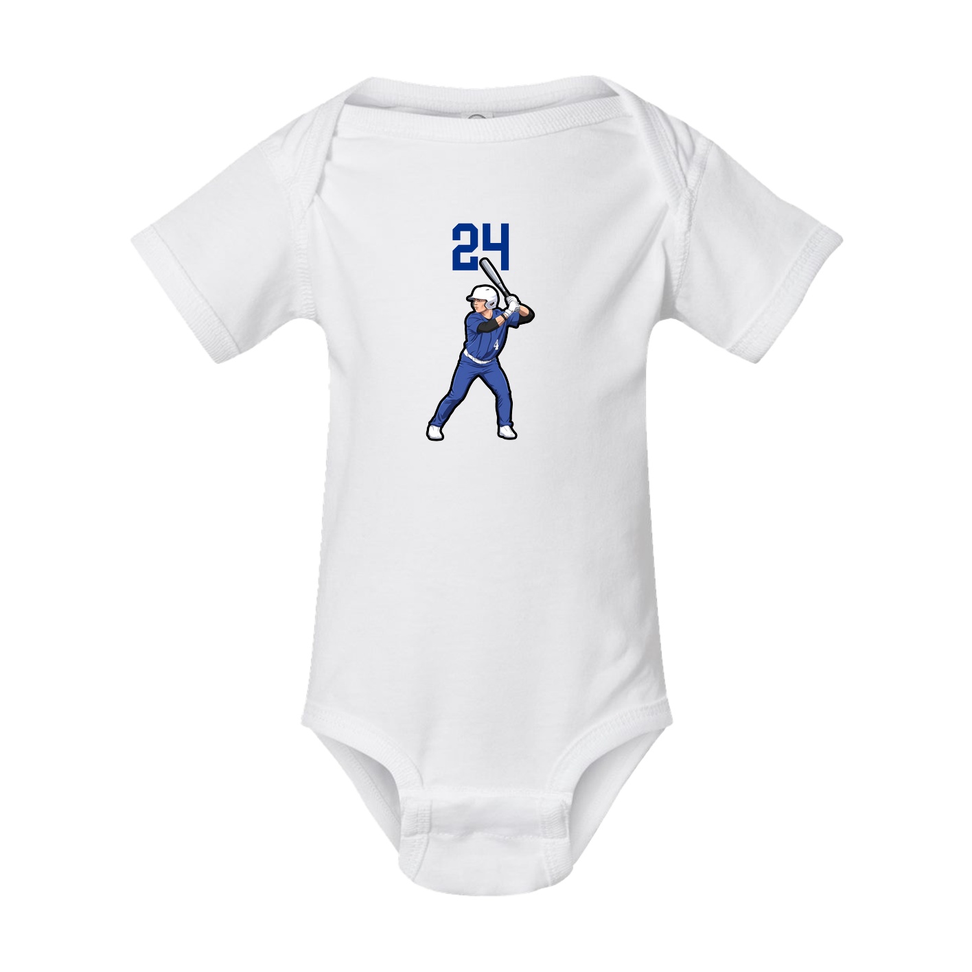 Baby Onesie — Number Top in White