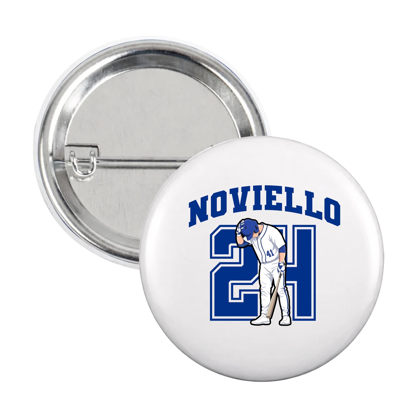 Game Day Button — Number in White