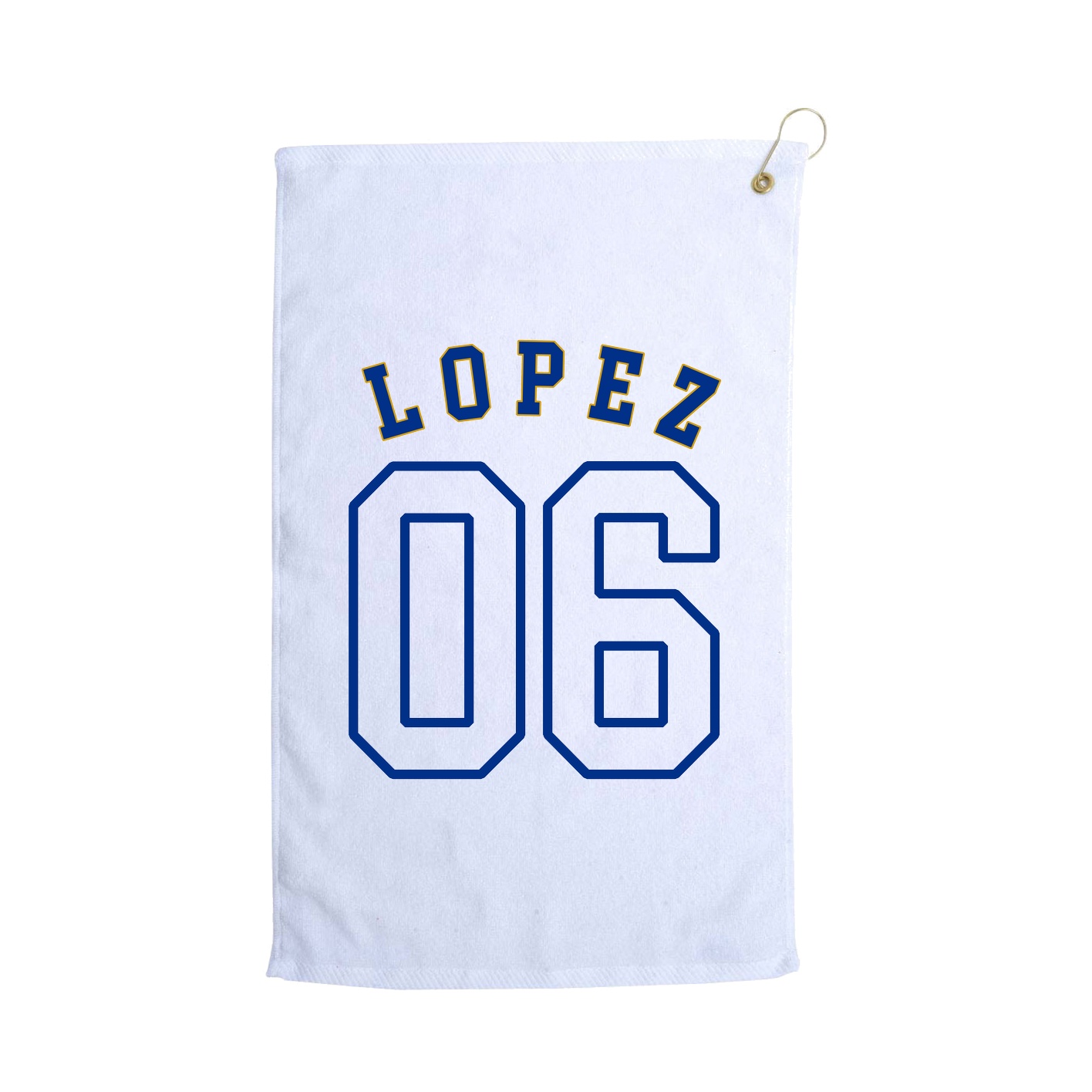 Golf Towel — Shirsey Arch in White