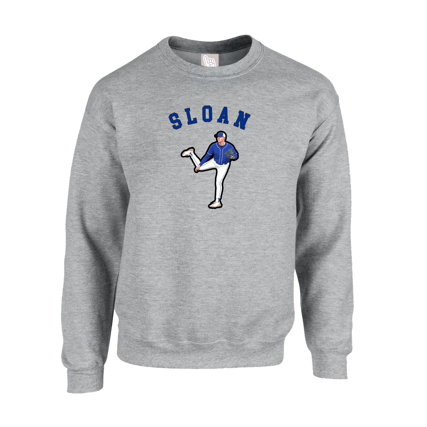 Fleece Crew — Shirsey Arch in Grey