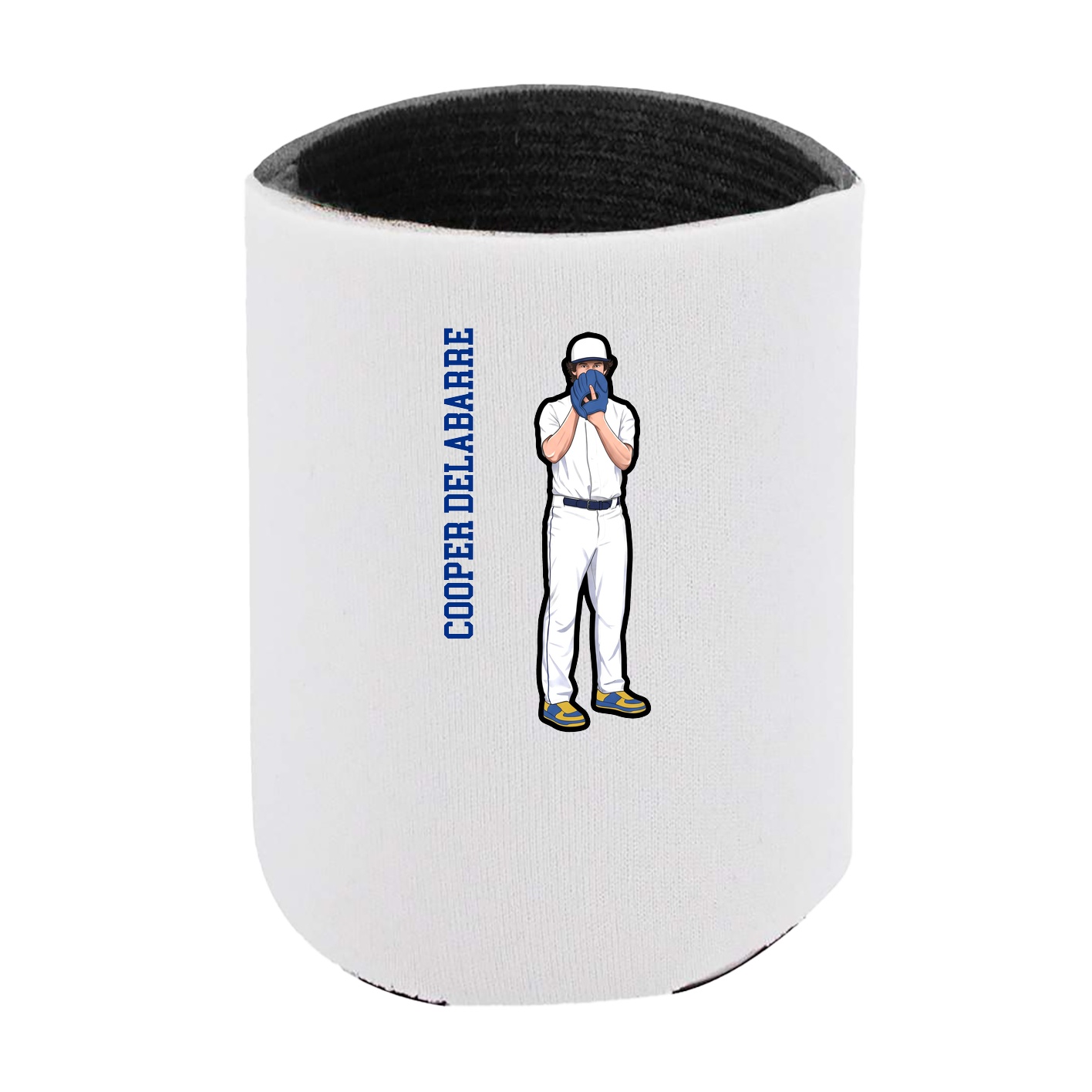Can Holder — Name Vertical in White