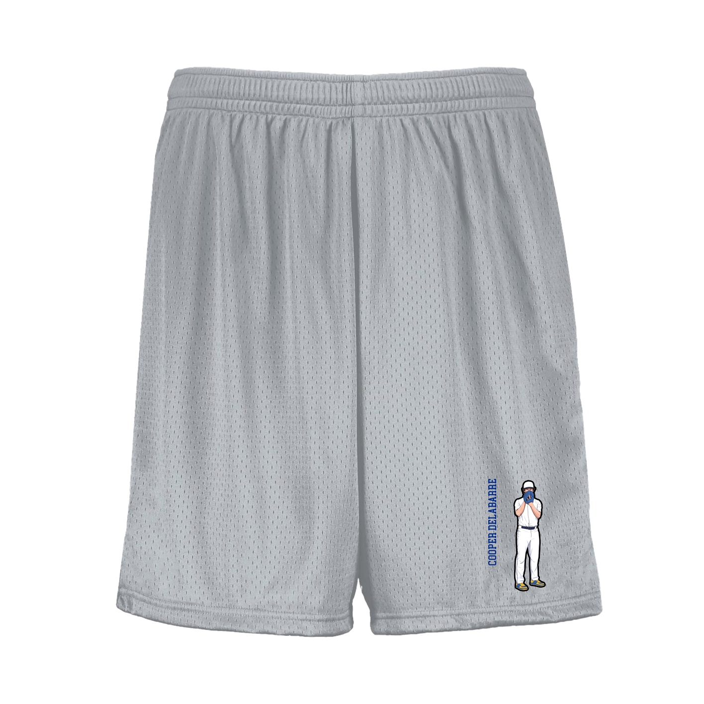 Shorts — Name Vertical in Silver
