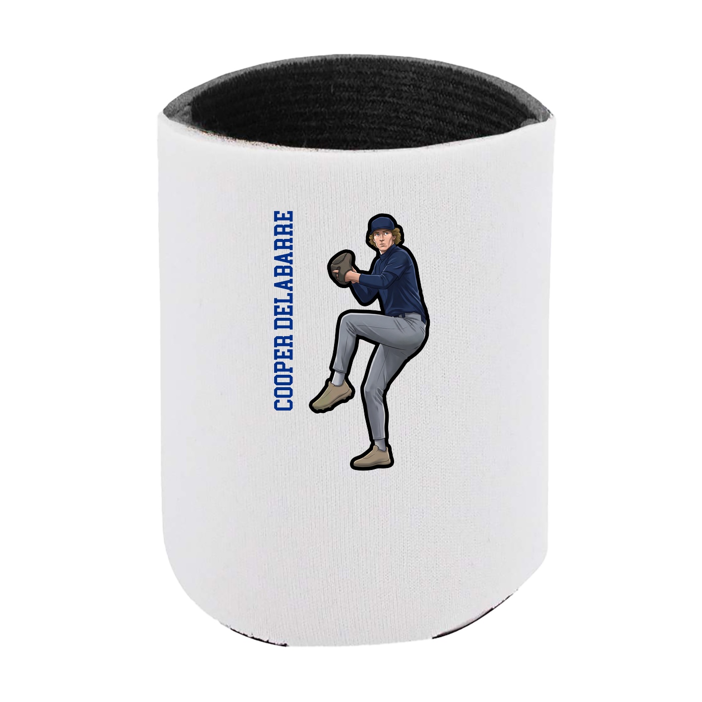 Can Holder — Name Vertical in White