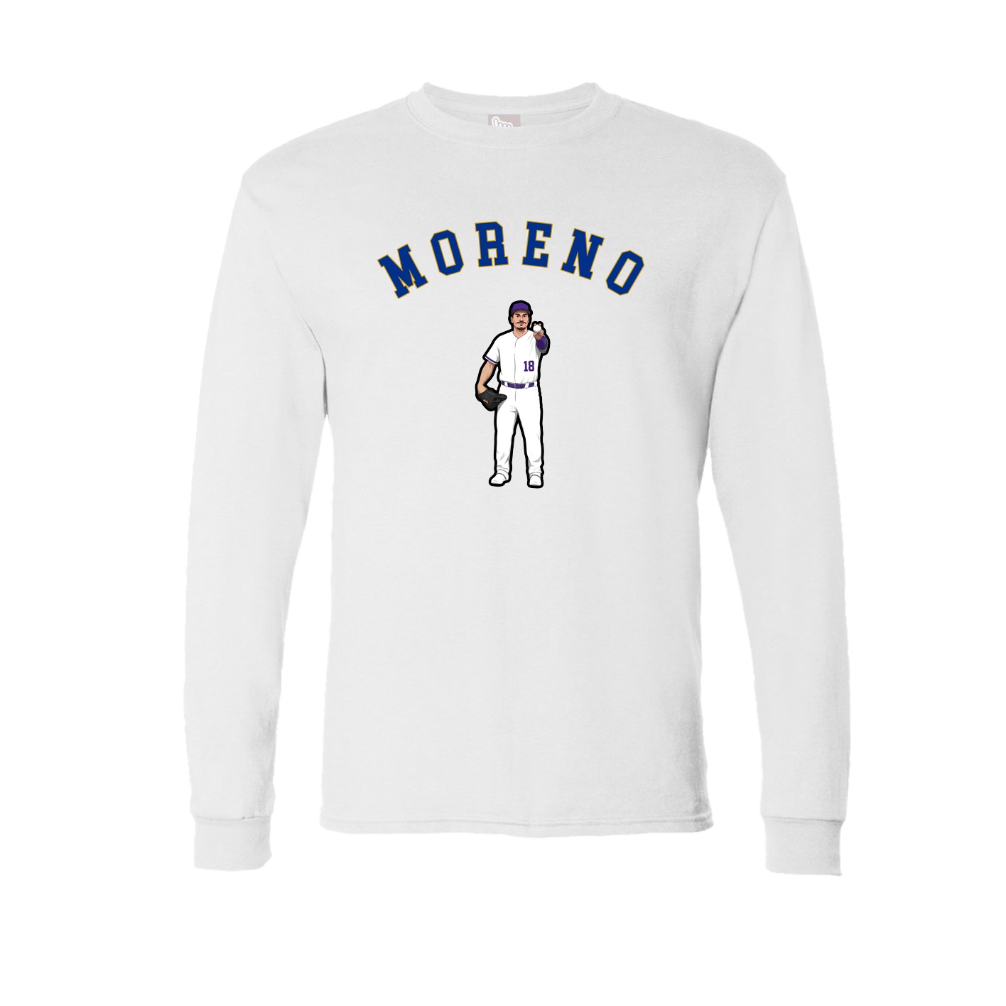 Long Sleeve Tee — Shirsey Arch in White