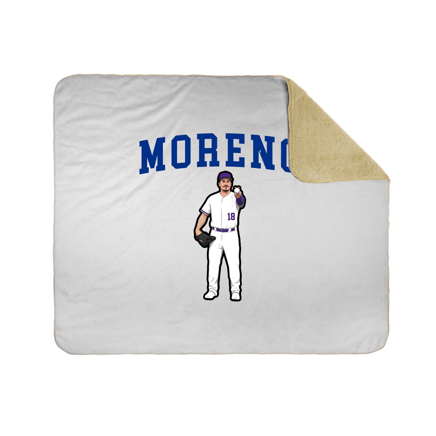 Throw Blanket — Shirsey in White
