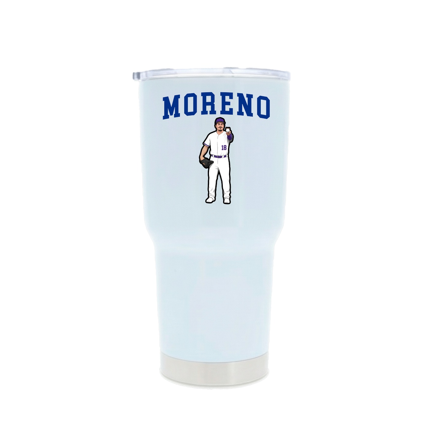 30oz Stainless Steel Tumbler — Shirsey in White