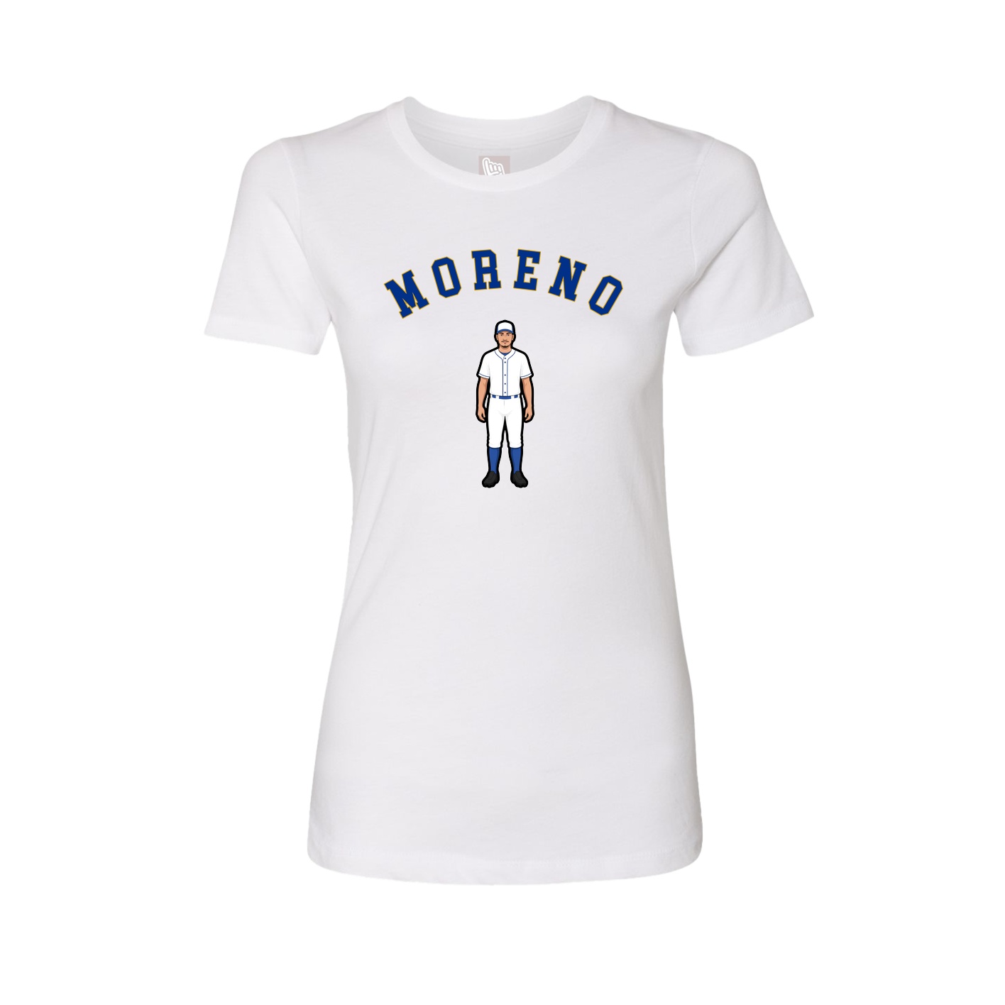 Fitted Women's Tee — Shirsey Arch in White