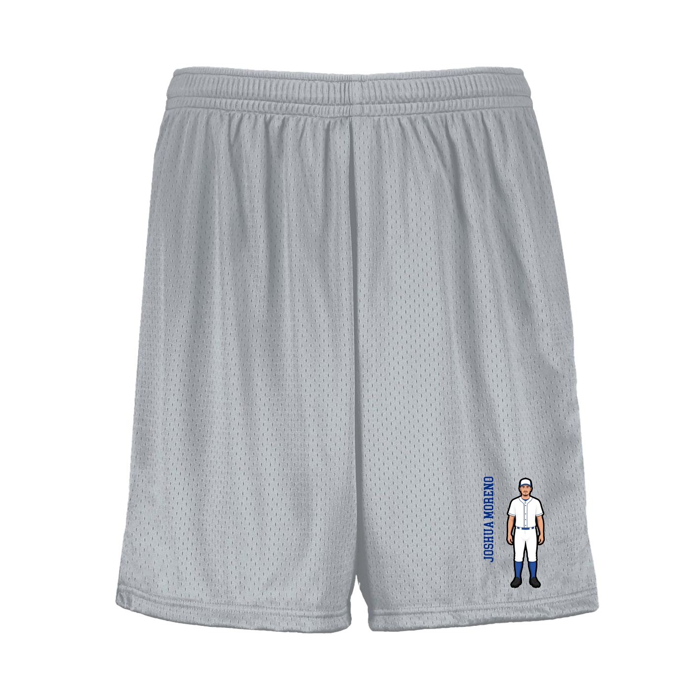Shorts — Name Vertical in Silver