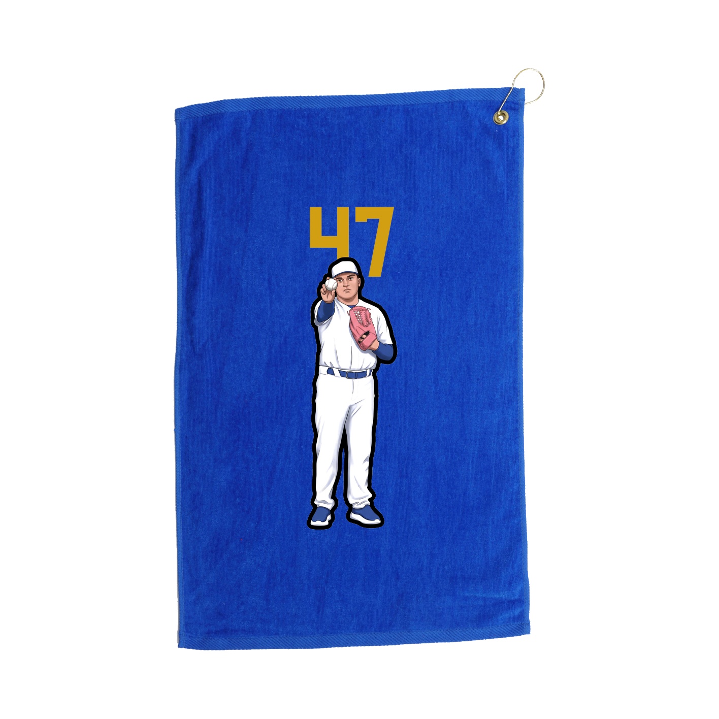 Golf Towel — Number Top in Royal