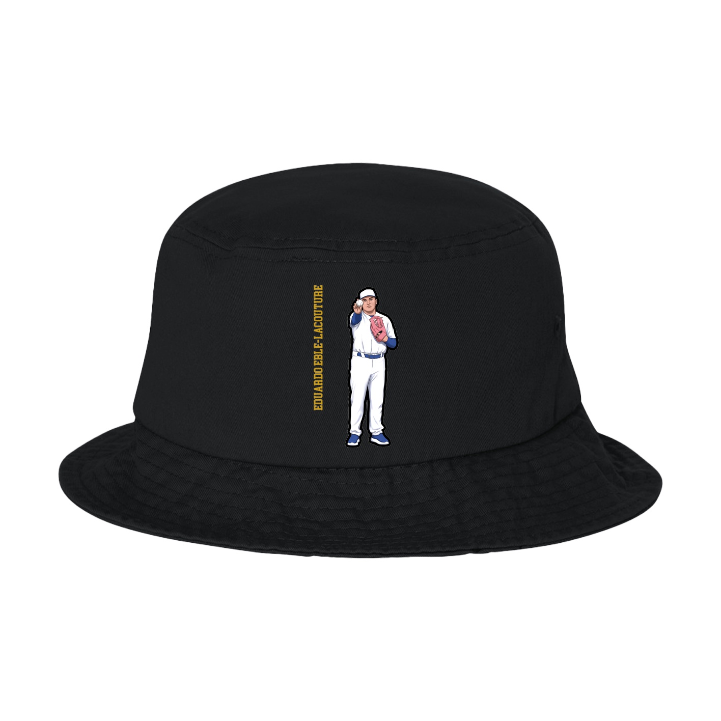 Bucket Cap — Name Vertical in Black