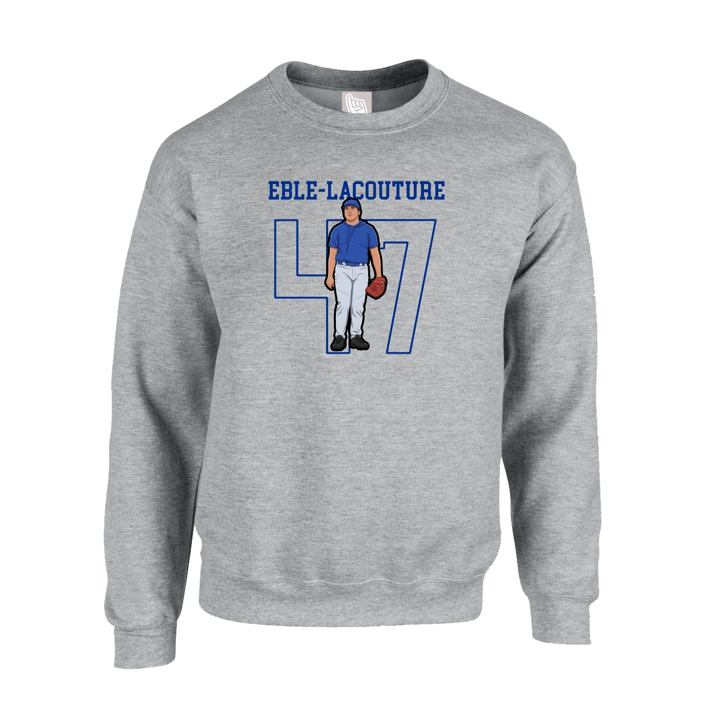 Fleece Crew — Shirsey in Grey
