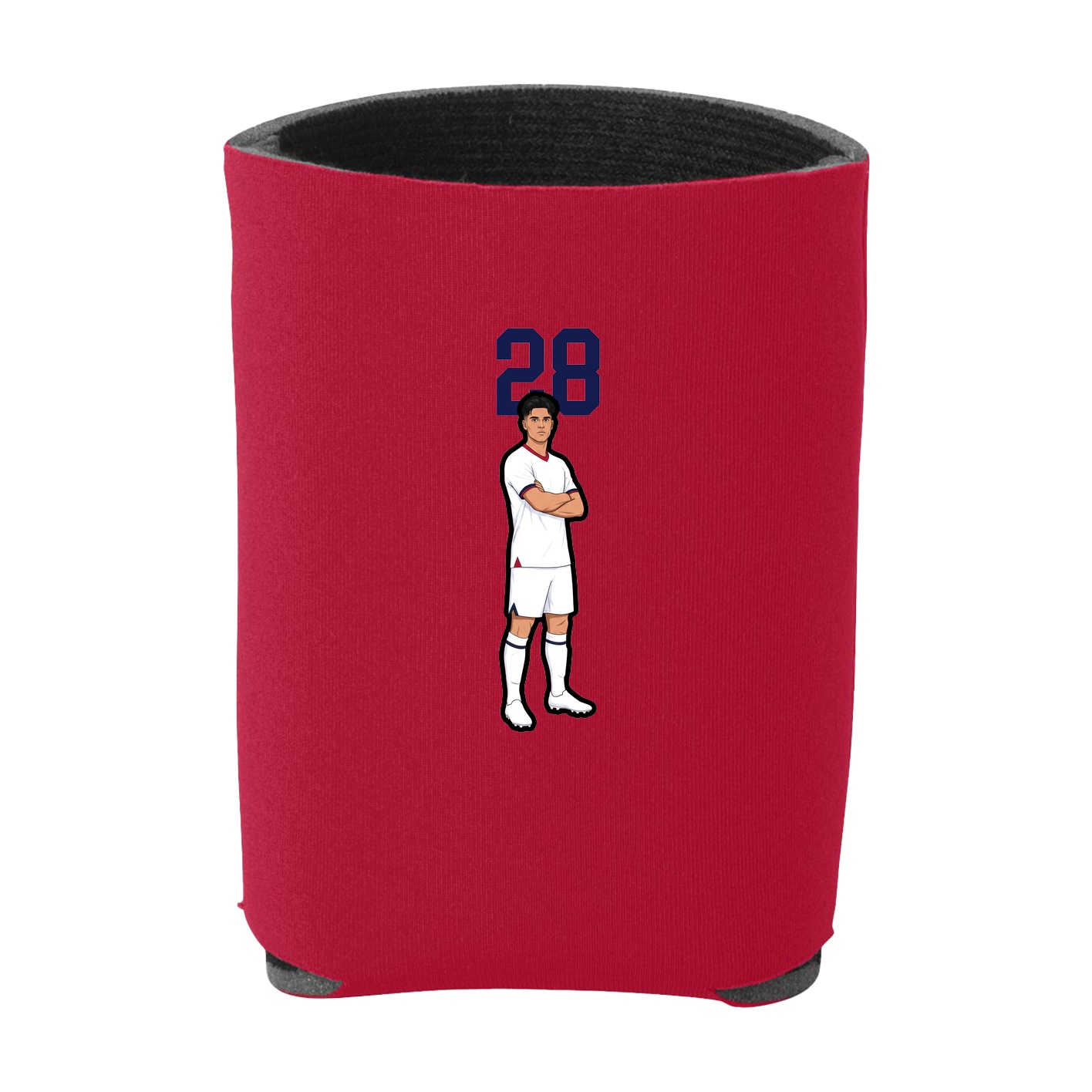 Can Holder — Number Top in Red