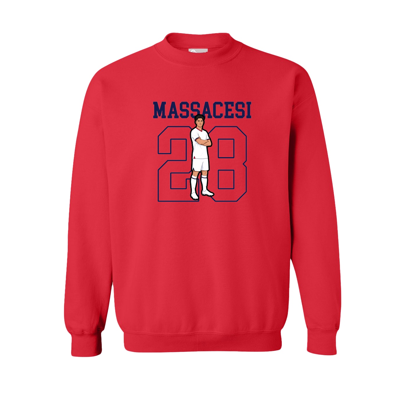 Fleece Crew — Shirsey in Red