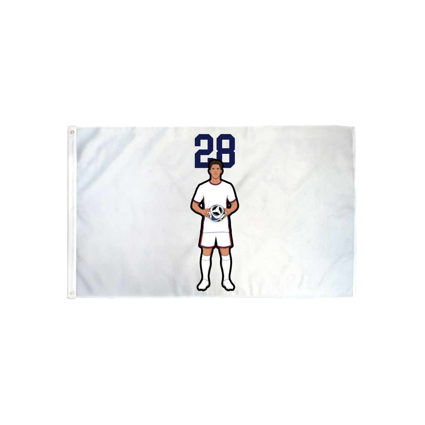 3x5 Flag — Number Top in Classic