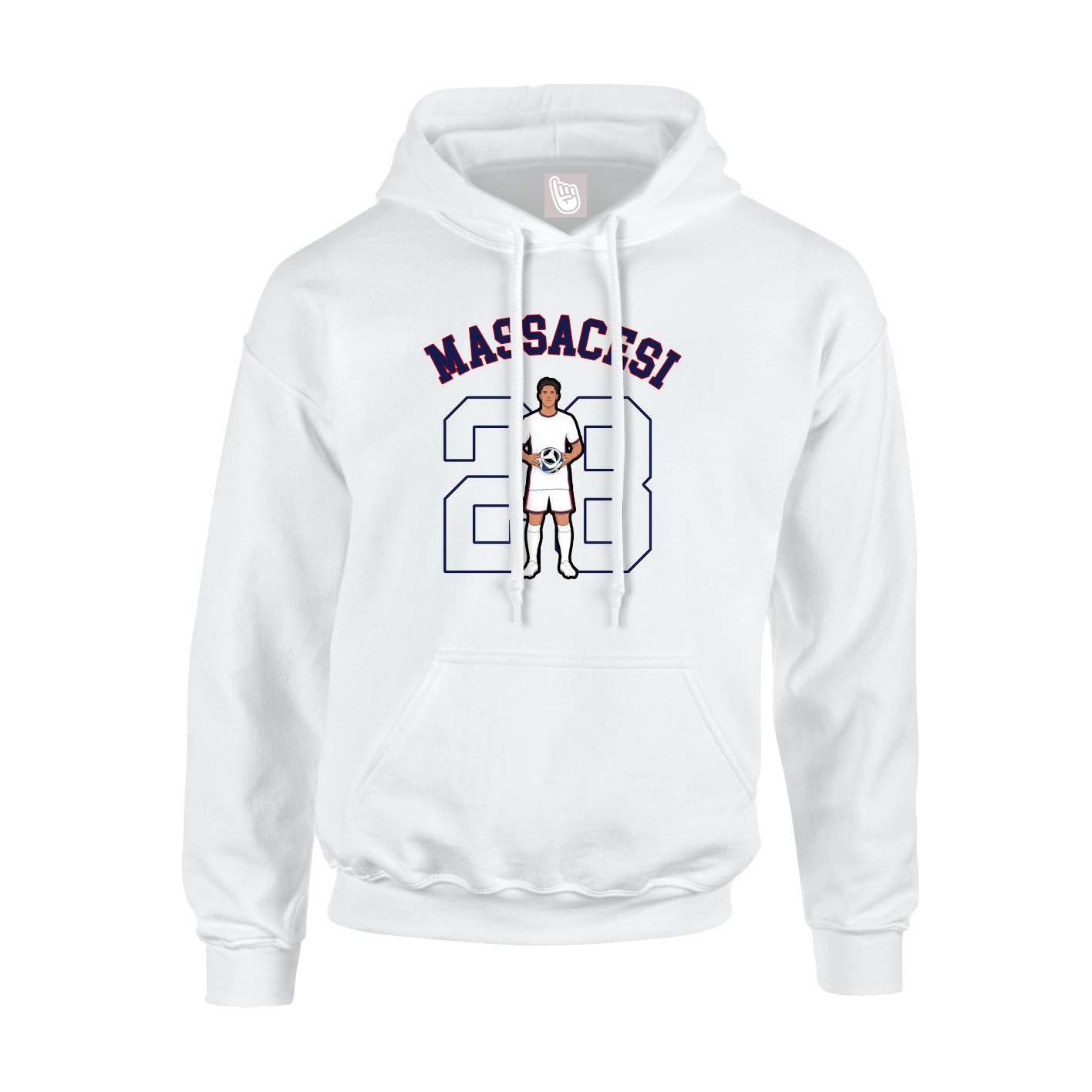 Youth Hoodie — Shirsey Arch in White