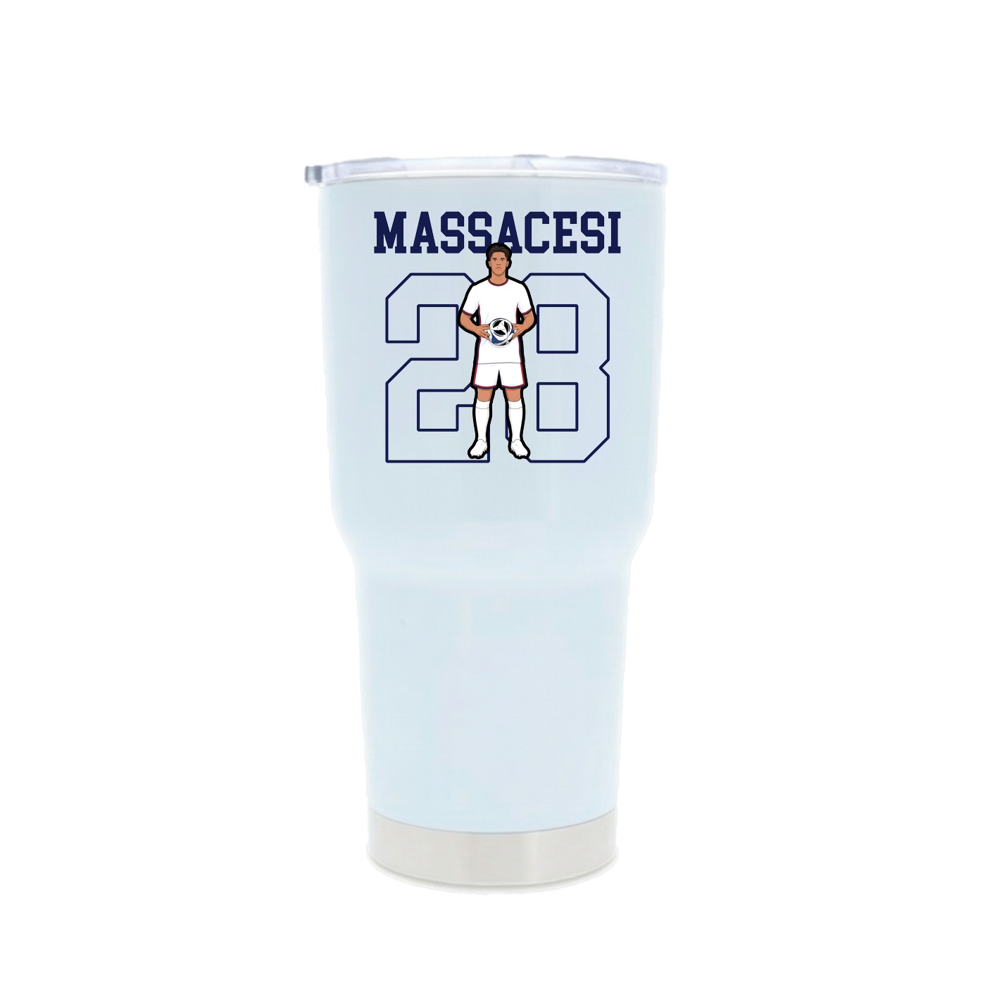30oz Stainless Steel Tumbler — Shirsey in White