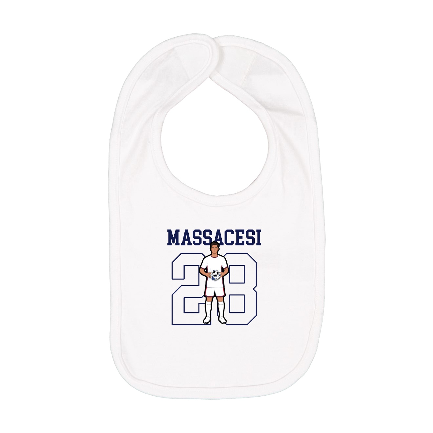 Infant Bib — Shirsey in White