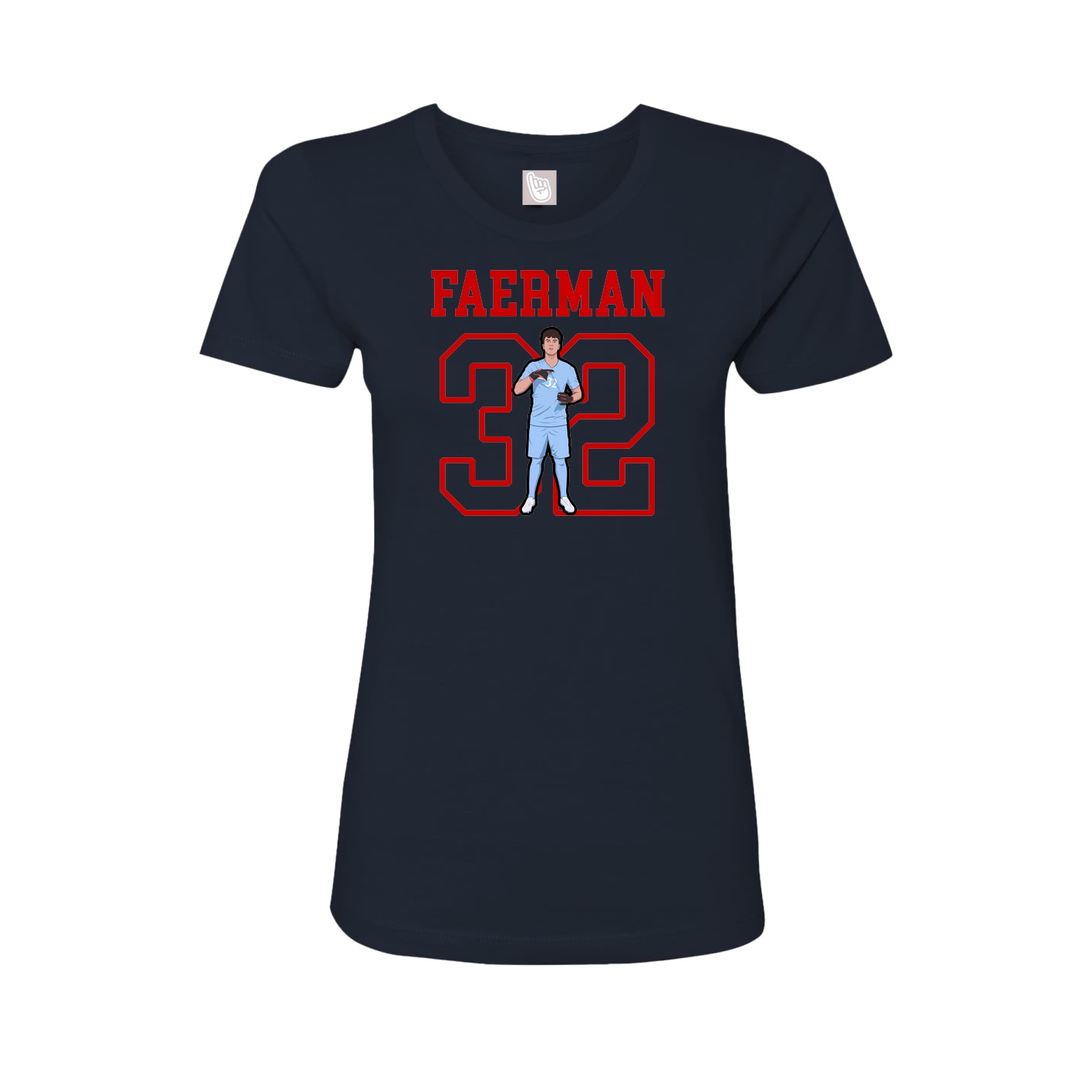 Fitted Women's Tee — Shirsey in Navy