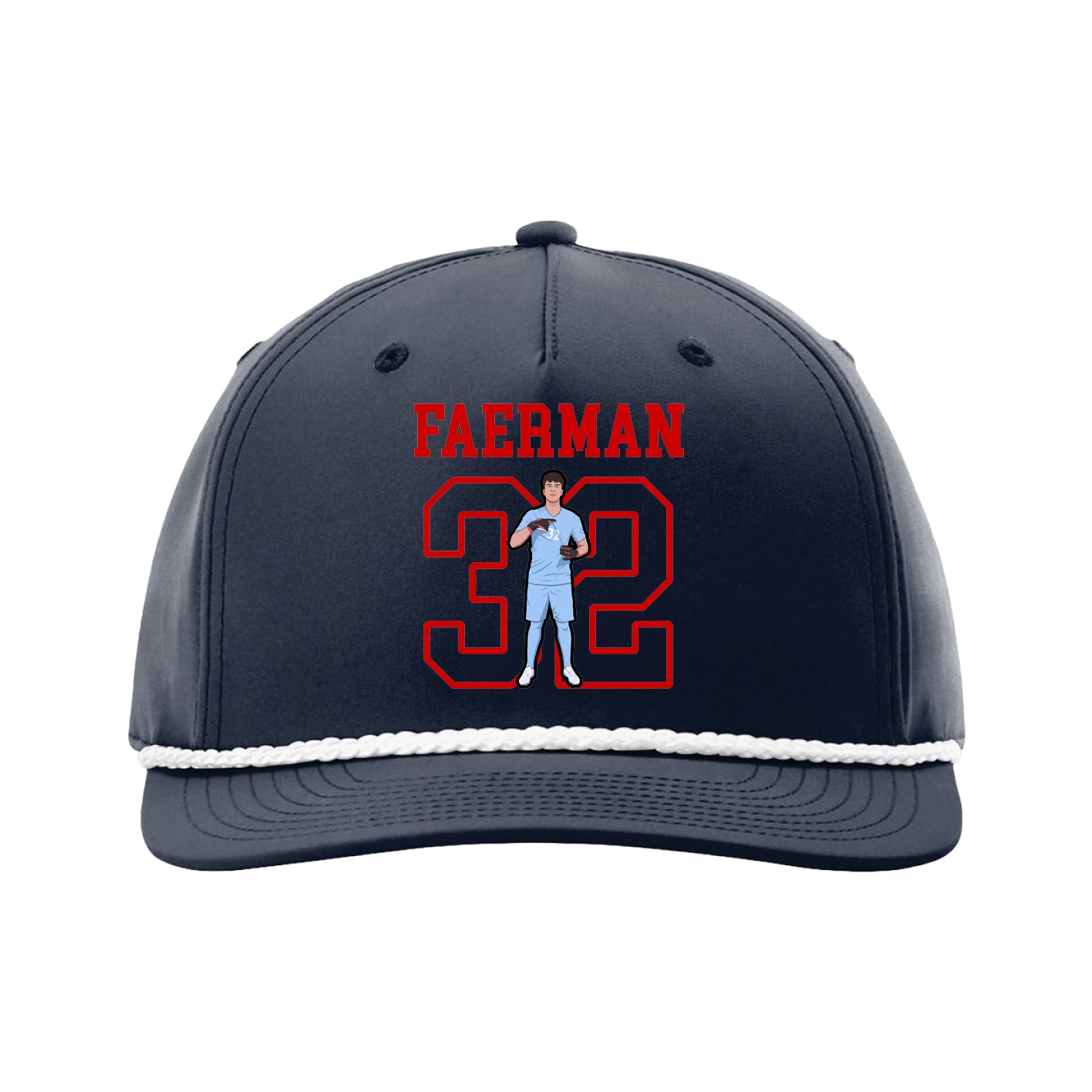 Five-Panel Classic Rope Cap — Shirsey in Navy