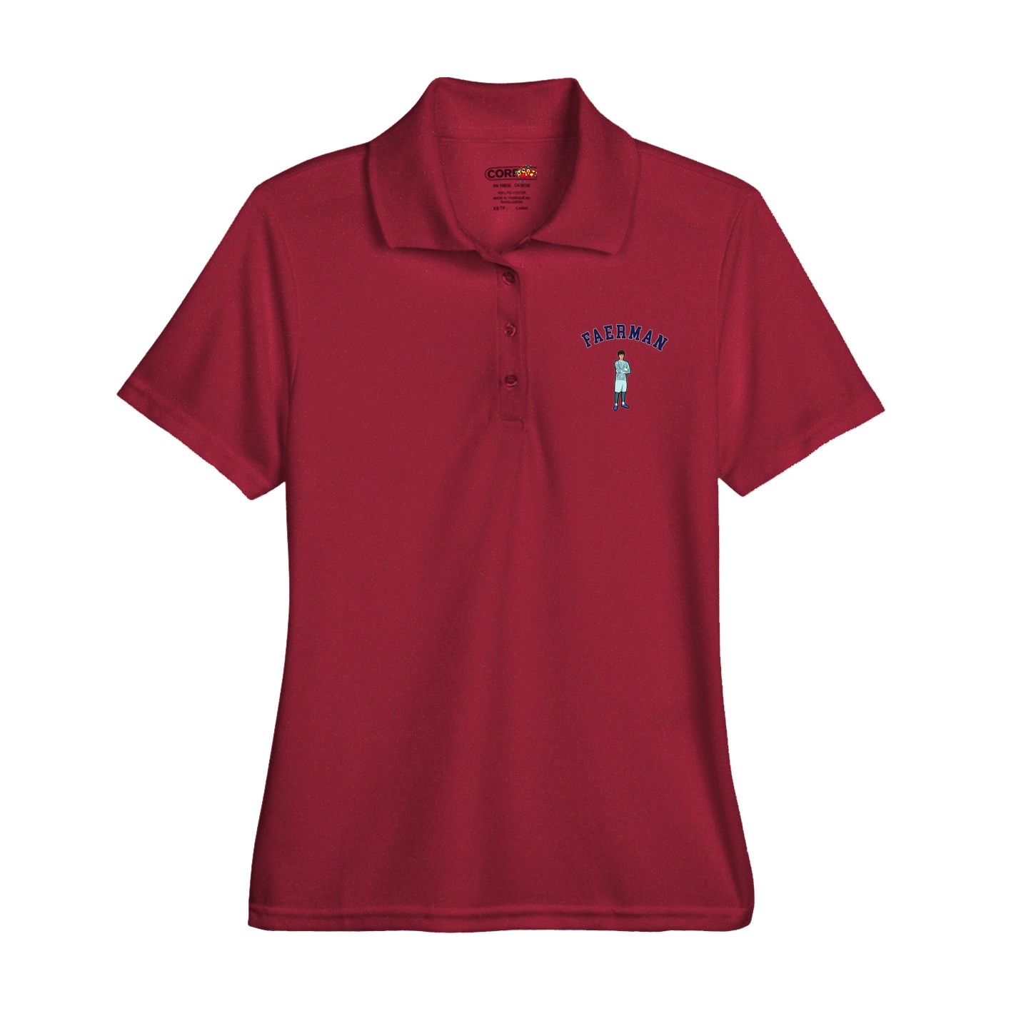 Womens Performance Polo — Shirsey Arch in Red