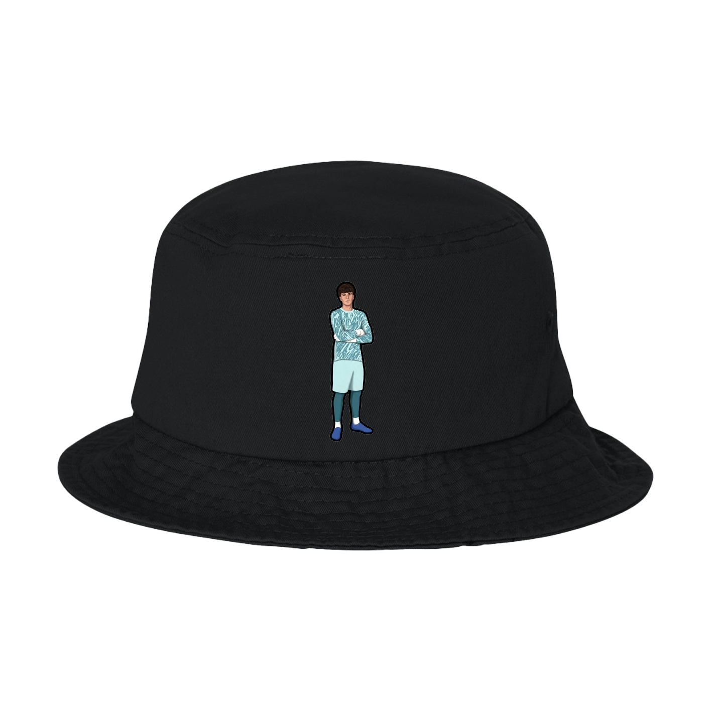 Bucket Cap — Name Vertical in Black