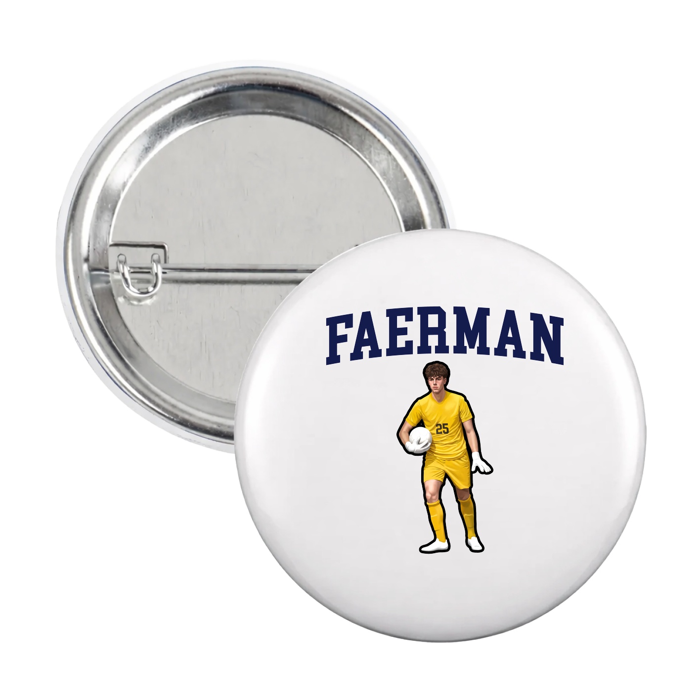 Game Day Button — Shirsey in White