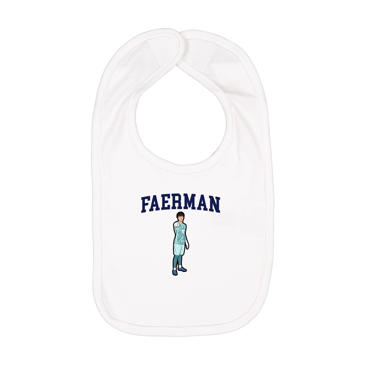 Infant Bib — Shirsey in White