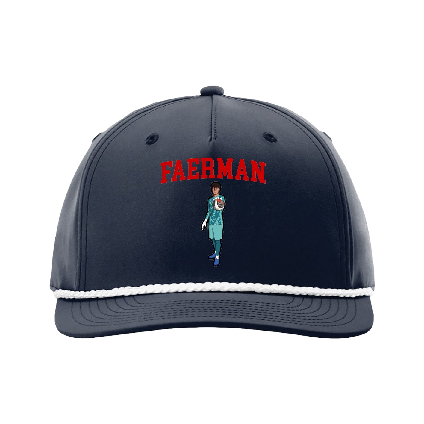 Five-Panel Classic Rope Cap — Shirsey in Navy