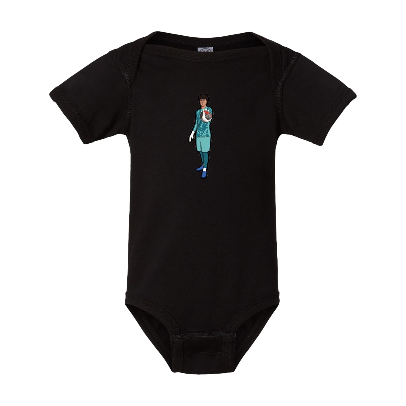 Baby Onesie — Name Vertical in Black