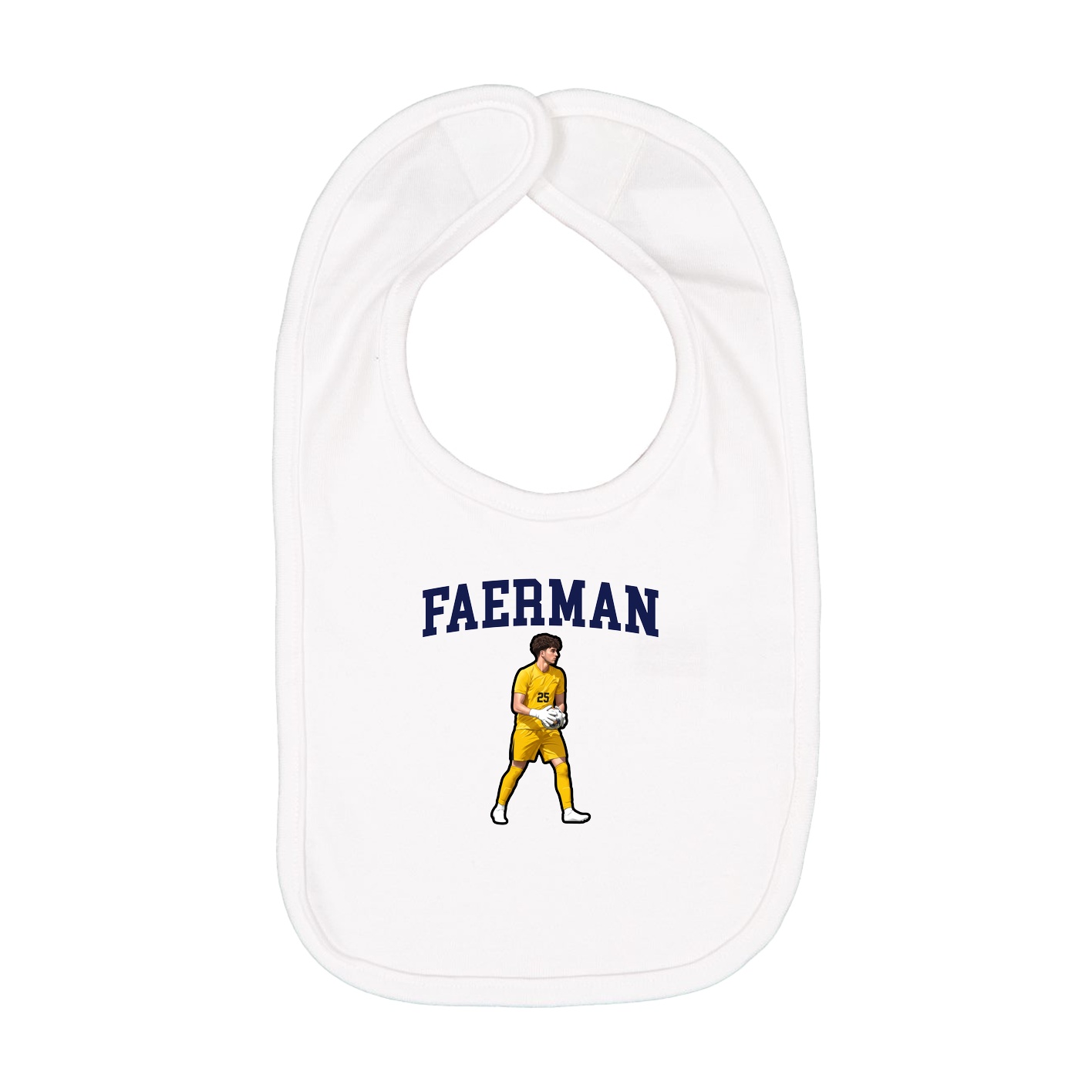 Infant Bib — Shirsey in White