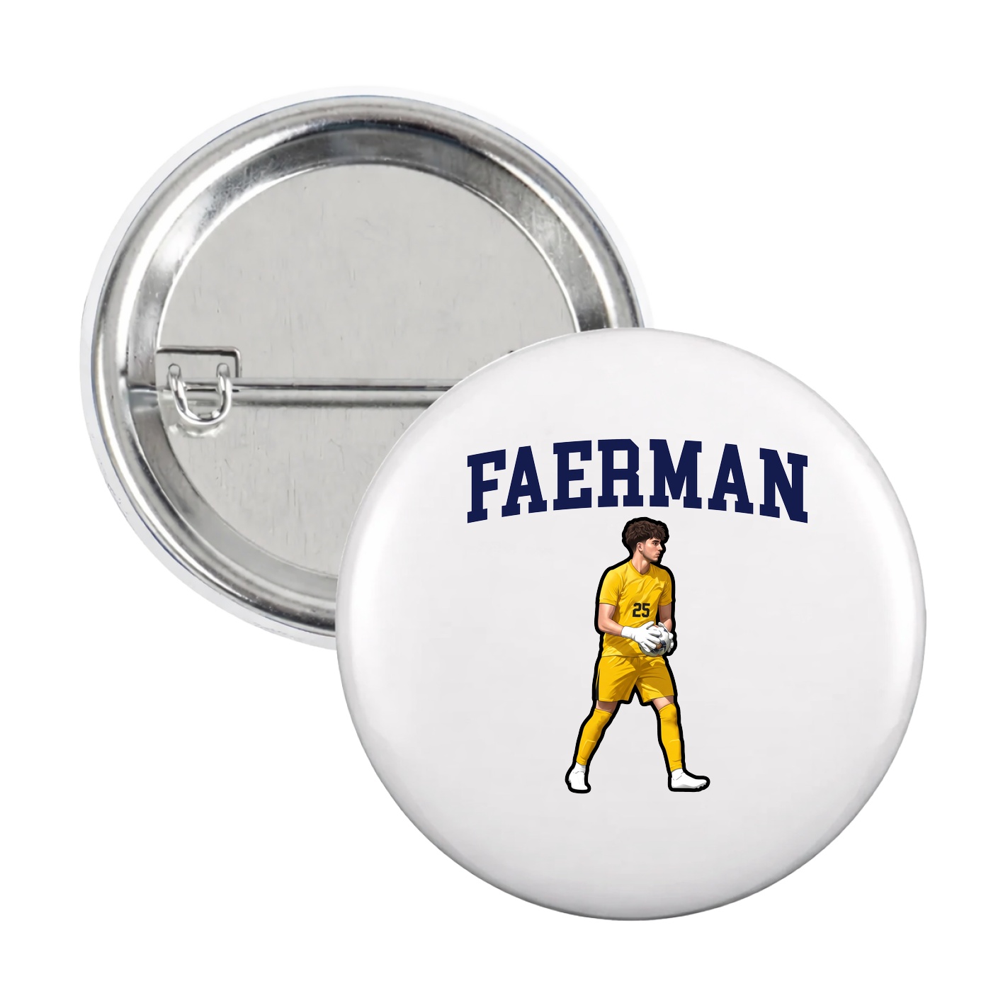 Game Day Button — Shirsey in White
