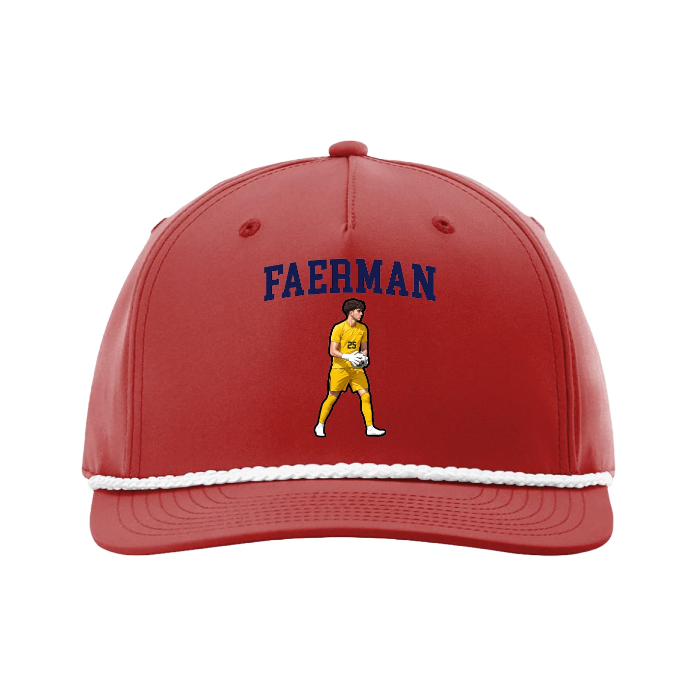 Five-Panel Classic Rope Cap — Shirsey in Red