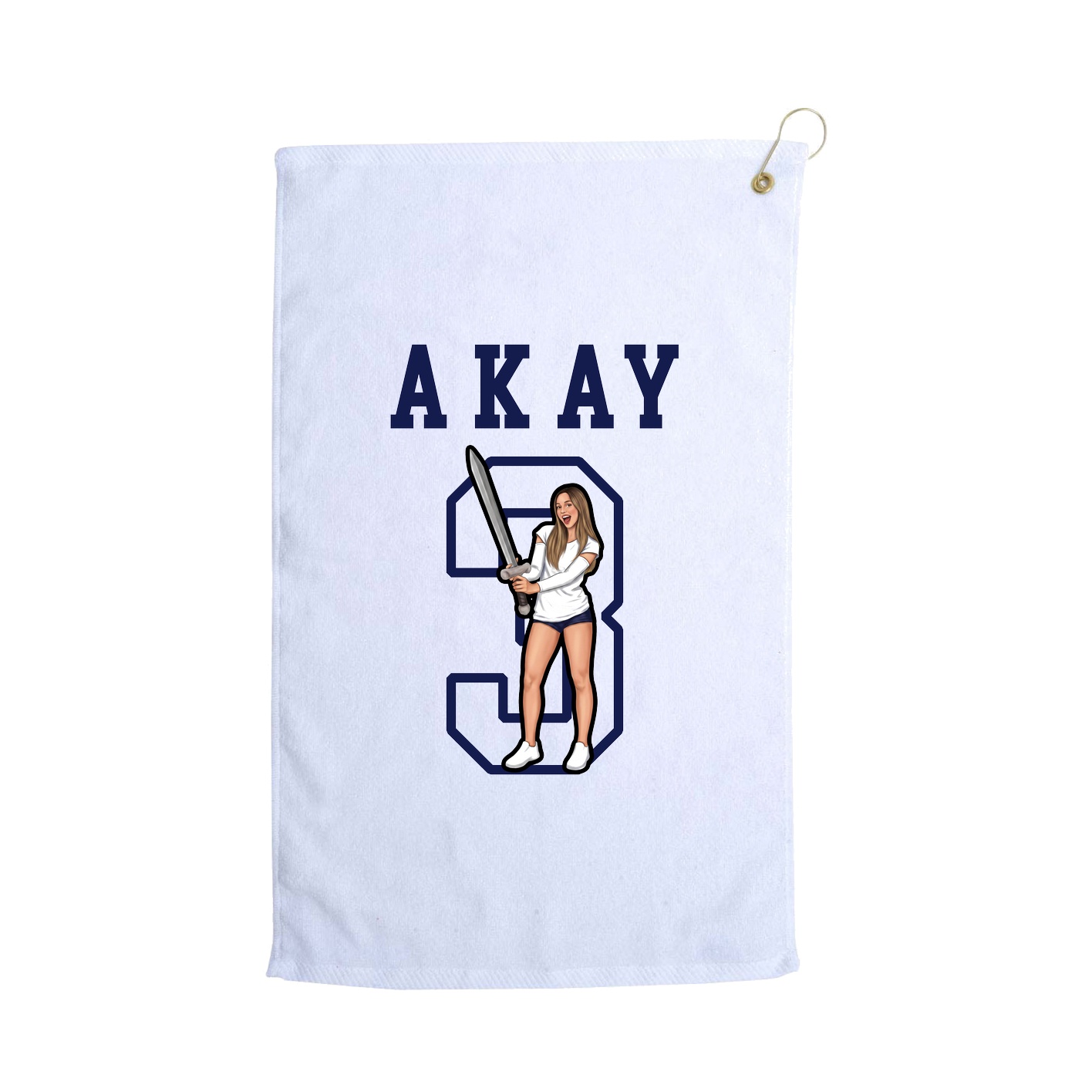 Golf Towel — Shirsey in White