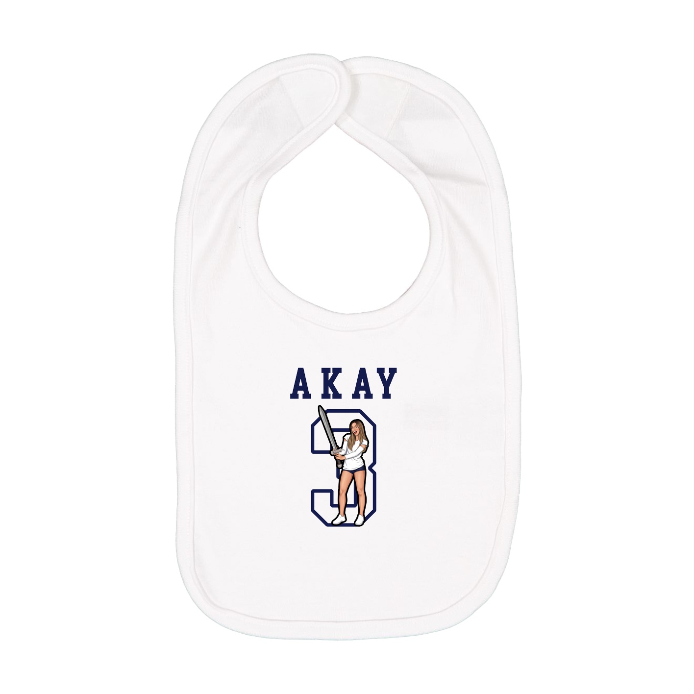 Infant Bib — Shirsey in White