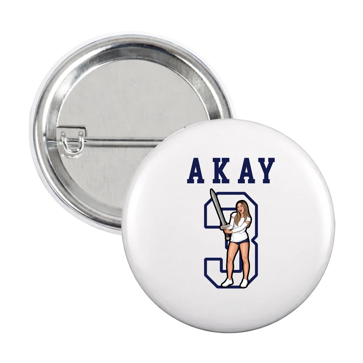Game Day Button — Shirsey in White