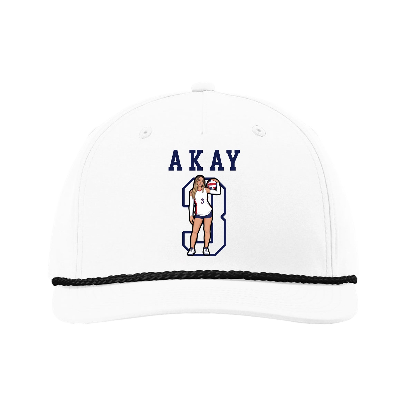 Five-Panel Classic Rope Cap — Shirsey in White