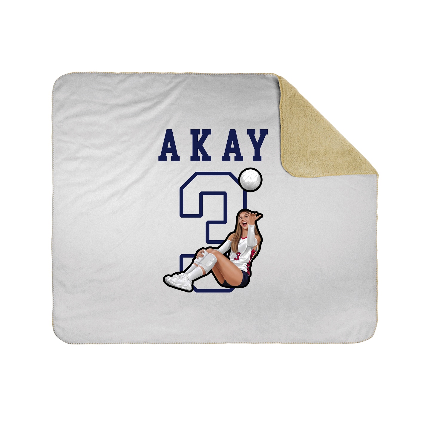 Throw Blanket — Shirsey in White