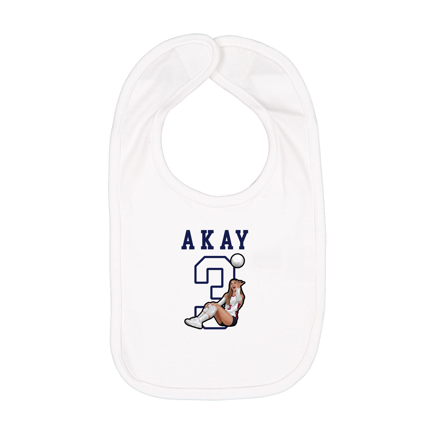 Infant Bib — Shirsey in White