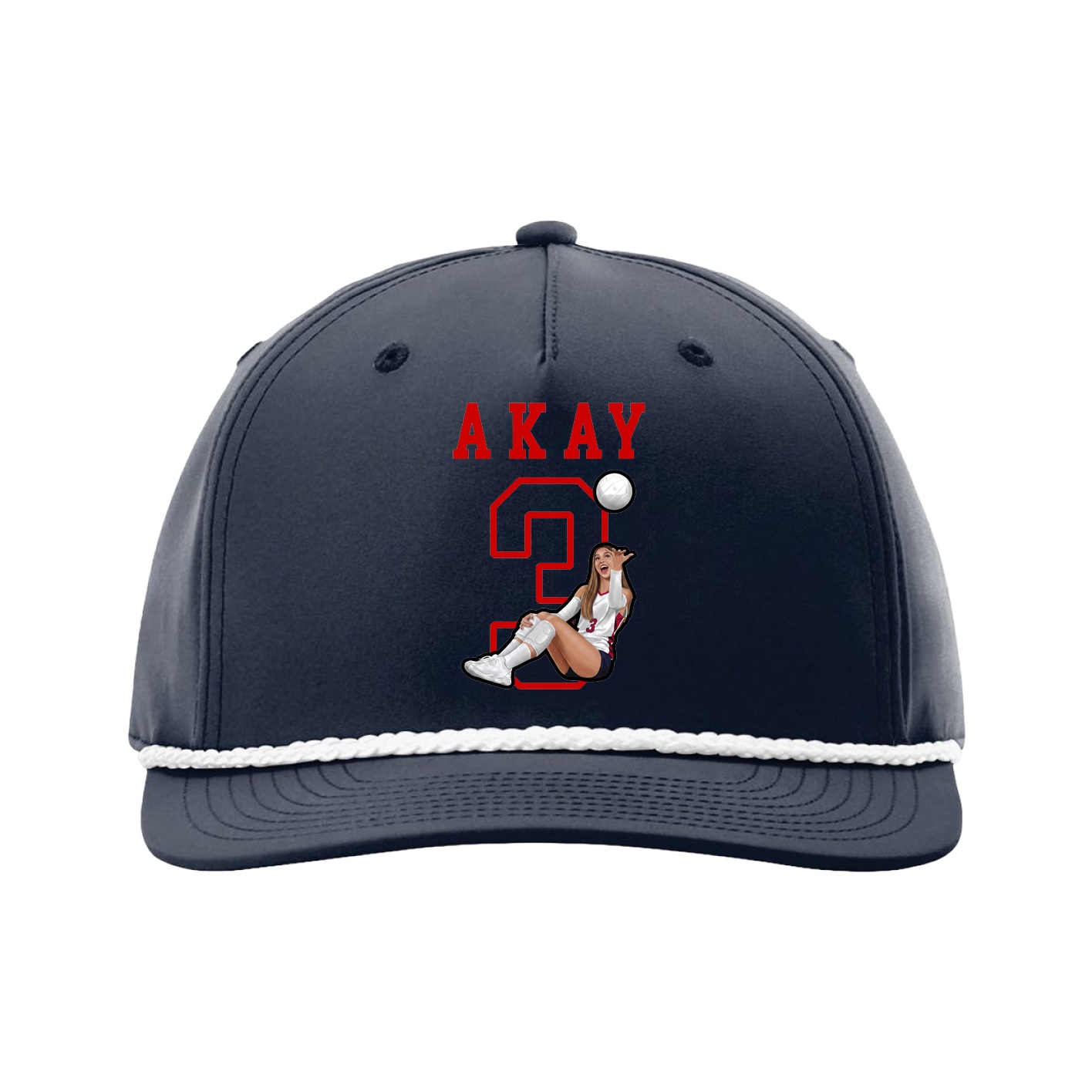 Five-Panel Classic Rope Cap — Shirsey in Navy